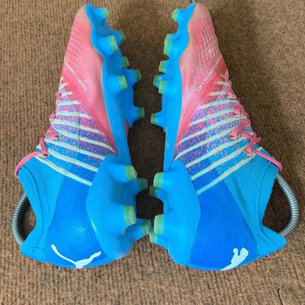 Puma Future Z 1.4 FG/AG Soccer Cleats Pink Blue 107088-01 Mens 7 fast hubba buba